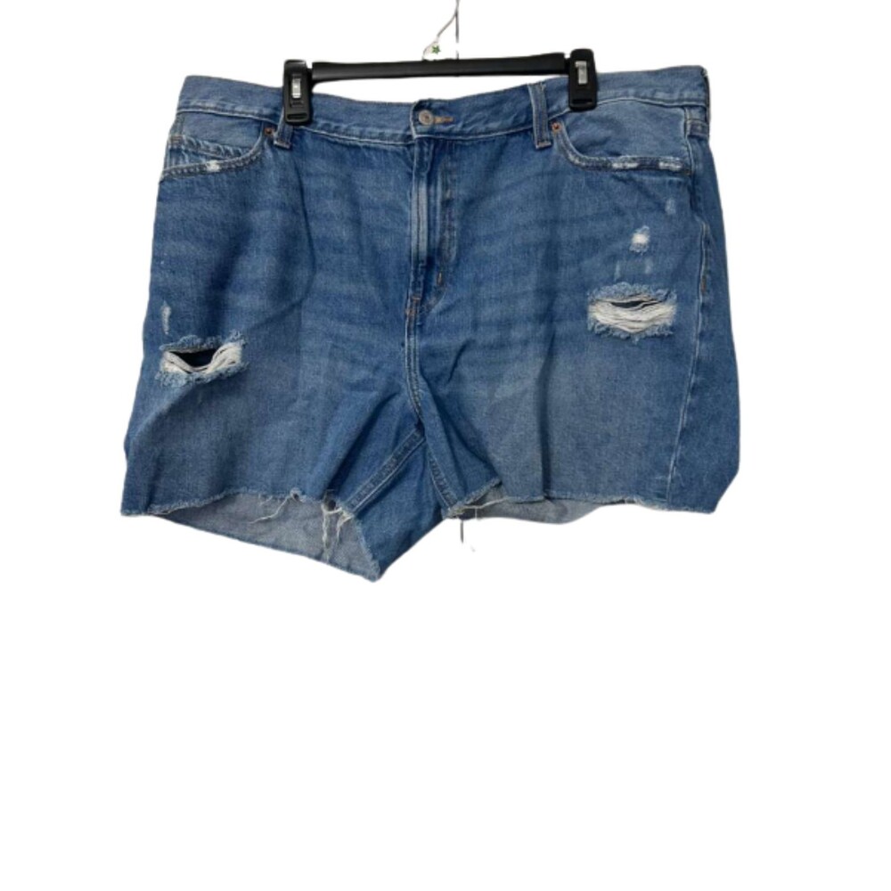 Old Navy High Rise Denim Shorts Women's Size 18 Slouchy Straight Distressed